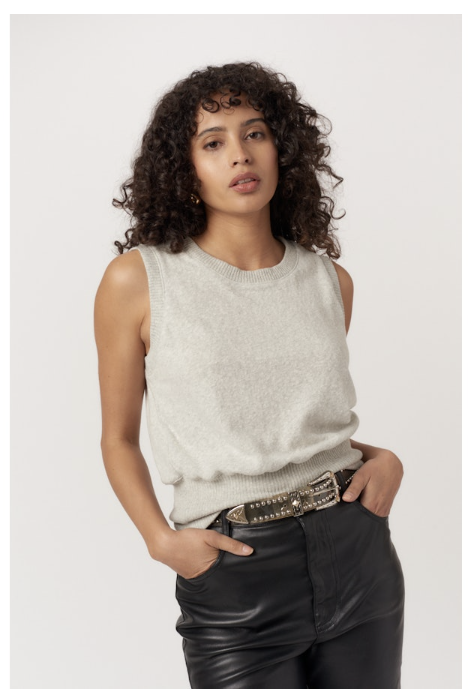KEEP IT CASUAL COZY VEST - HEATHER GREY