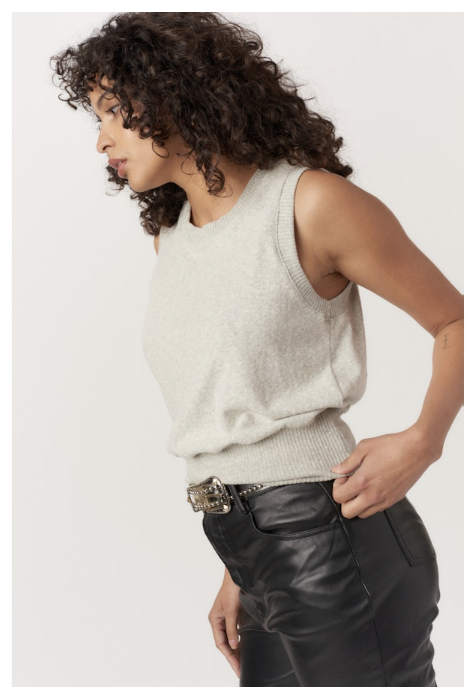 KEEP IT CASUAL COZY VEST - HEATHER GREY