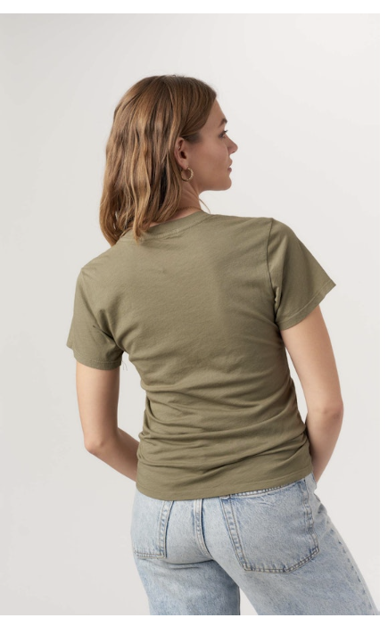 MORE BUBBLES LESS TROUBLES TEE - OLIVE