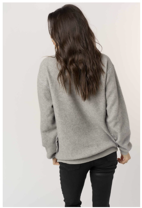 GAME DAY/DAY DRINKING REVERSIBLE SWEATSHIRT - GREY