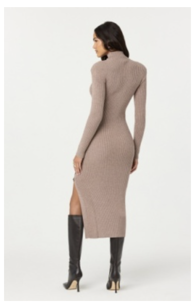 SORYN SWEATER DRESS - TAUPE