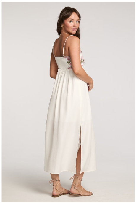 ENZZO MIDI DRESS - SALT