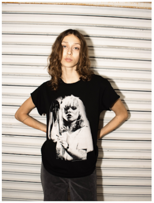 BLONDIE PRETTY BABY TEE - BLACK