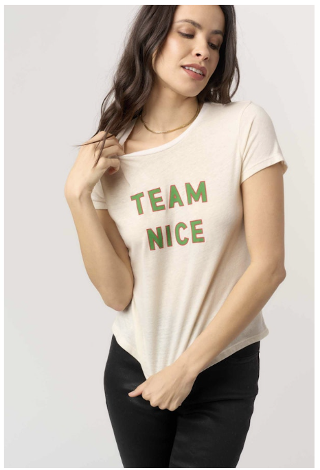 TEAM NICE BABY TEE - CREAM