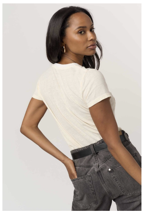 TEAM NAUGHTY BABY TEE - CREAM