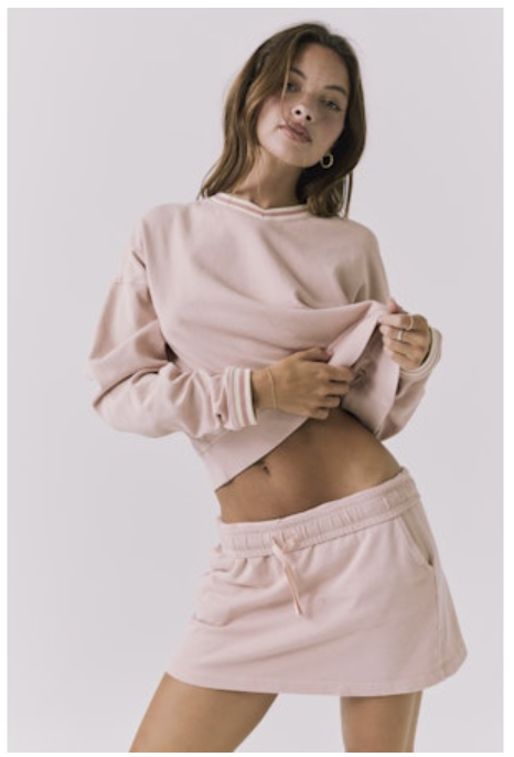 SOLEIL MINI SKORT - HONEY PEACH