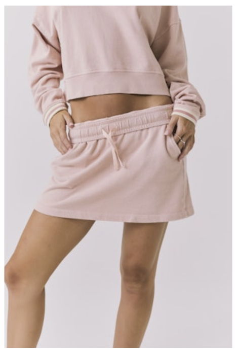 SOLEIL MINI SKORT - HONEY PEACH