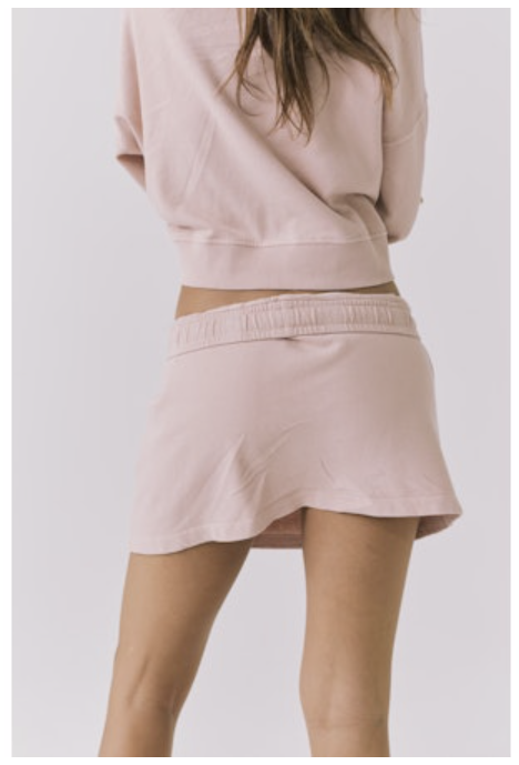 SOLEIL MINI SKORT - HONEY PEACH