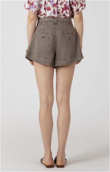 RELAXED WOVEN SHORT - MOCHA