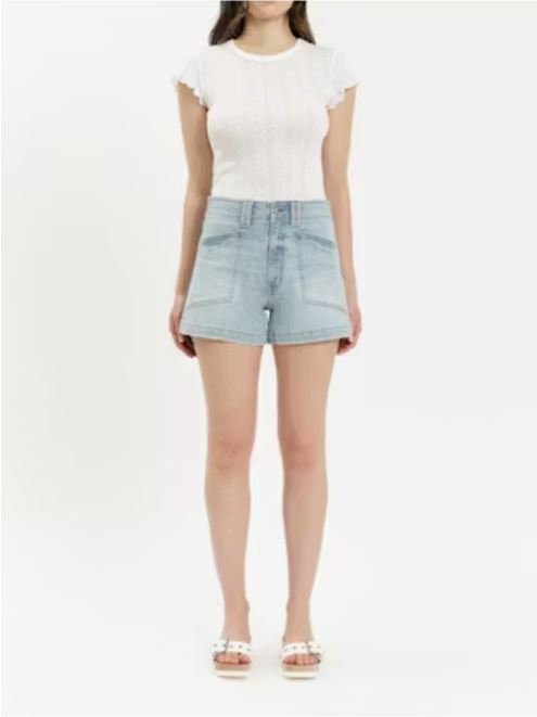 VALLEY GIRL HIGH RISE PATCH POCKET SHORT - ROMCOM