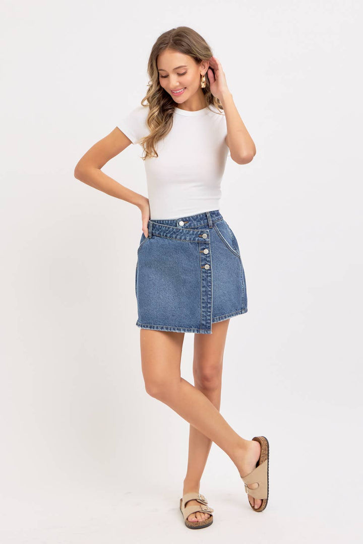 DENIM MINI SKIRT