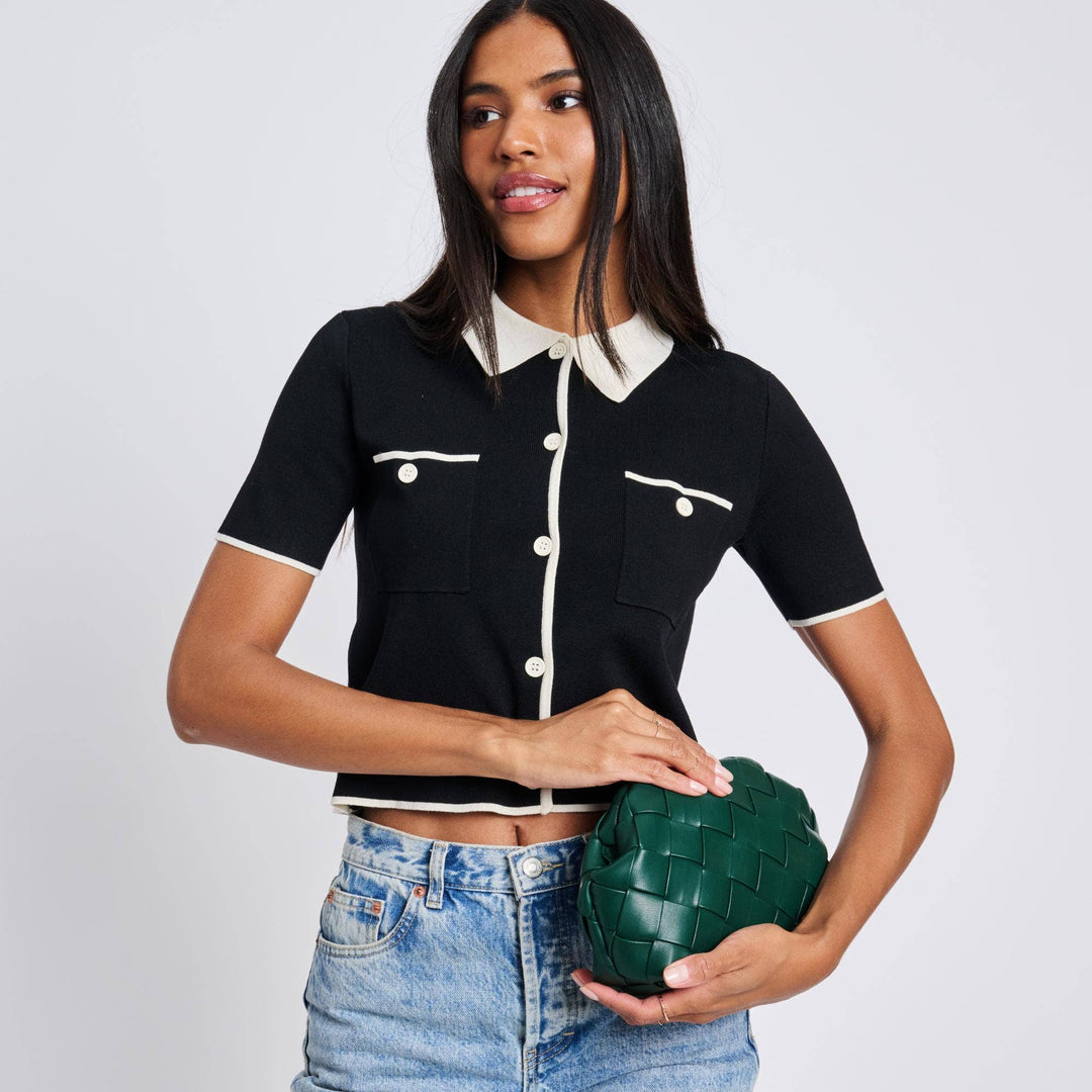 PAULINE WOVEN CROSSBODY - FOREST