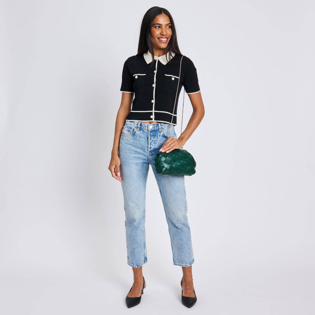 PAULINE WOVEN CROSSBODY - FOREST