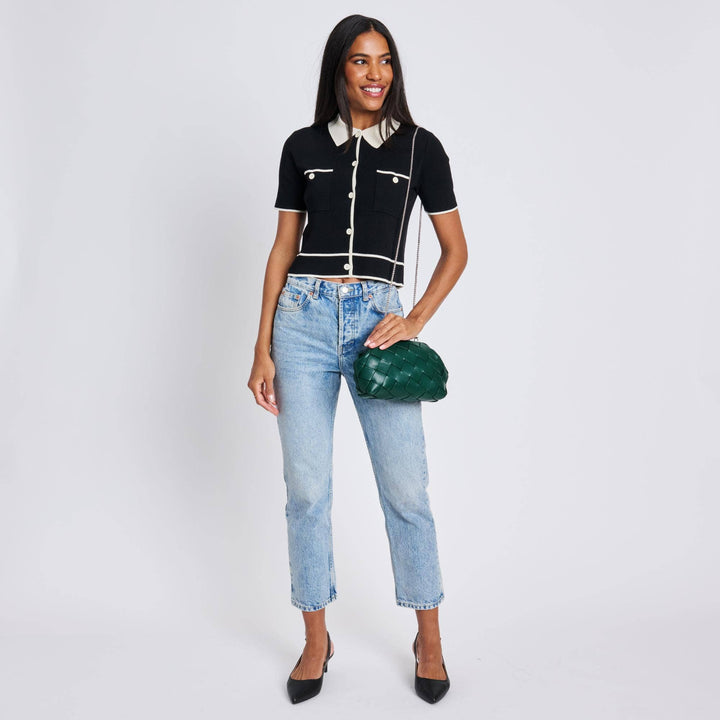 PAULINE WOVEN CROSSBODY - FOREST