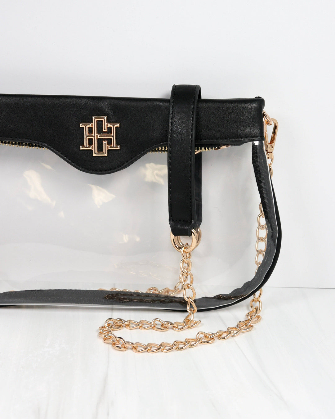 MADI CLEAR CROSSBODY - BLACK