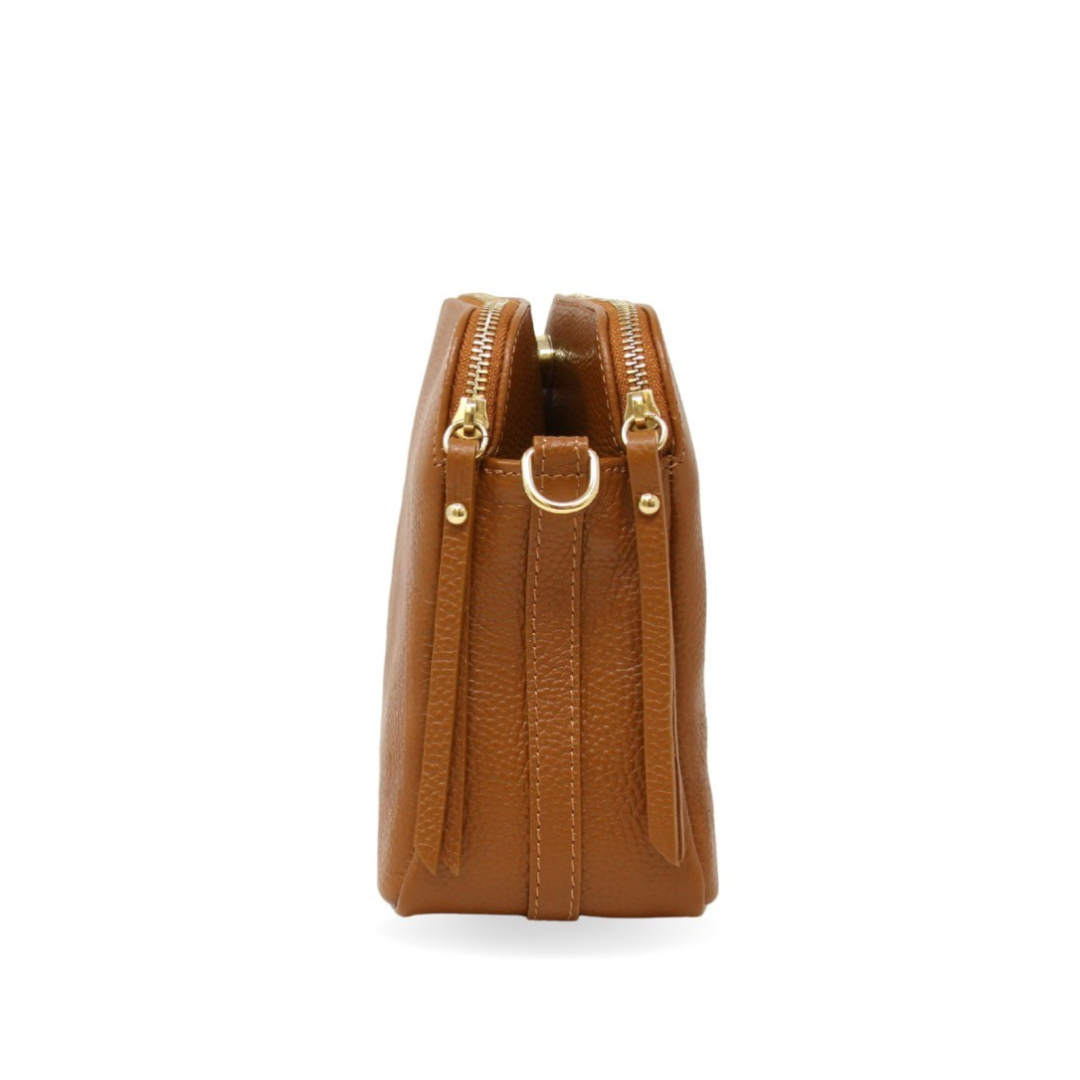 GENUINE ITALIAN LEATHER CROSSBODY BAG
