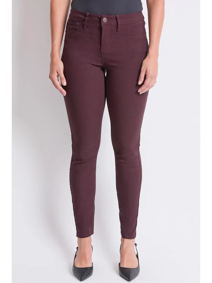 YMI MISSY HYPERSTRETCH SKINNY JEANS - DARK BERRY