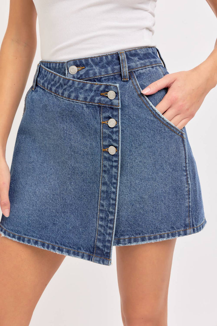 DENIM MINI SKIRT