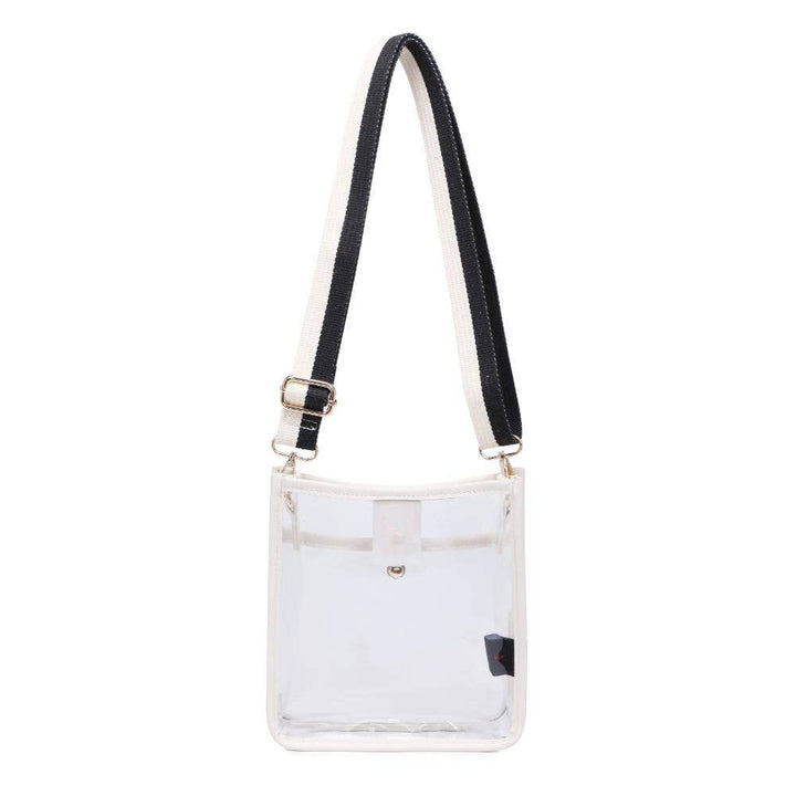 BECKHAM CLEAR STADIUM CROSSBODY - IVORY