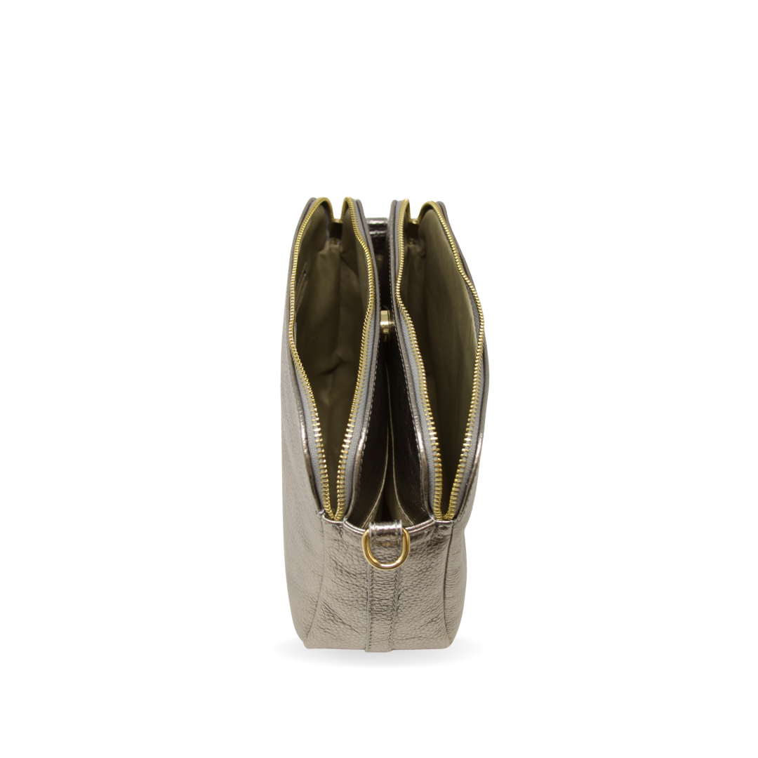 GENUINE ITALIAN LEATHER CROSSBODY BAG