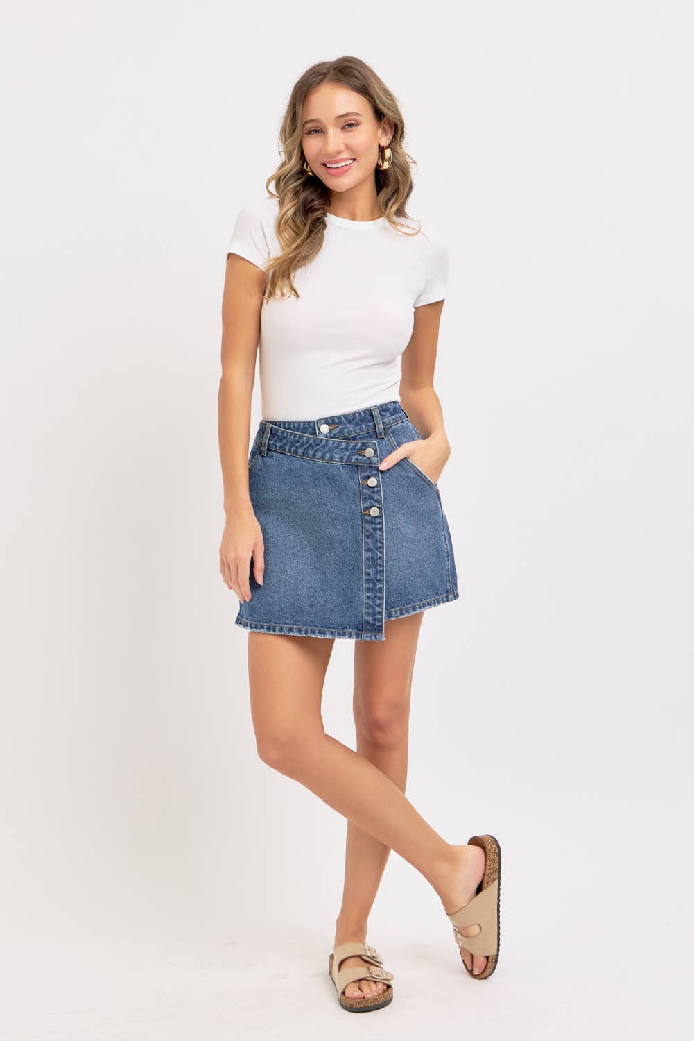 DENIM MINI SKIRT