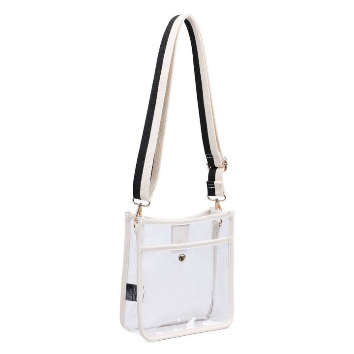BECKHAM CLEAR STADIUM CROSSBODY - IVORY