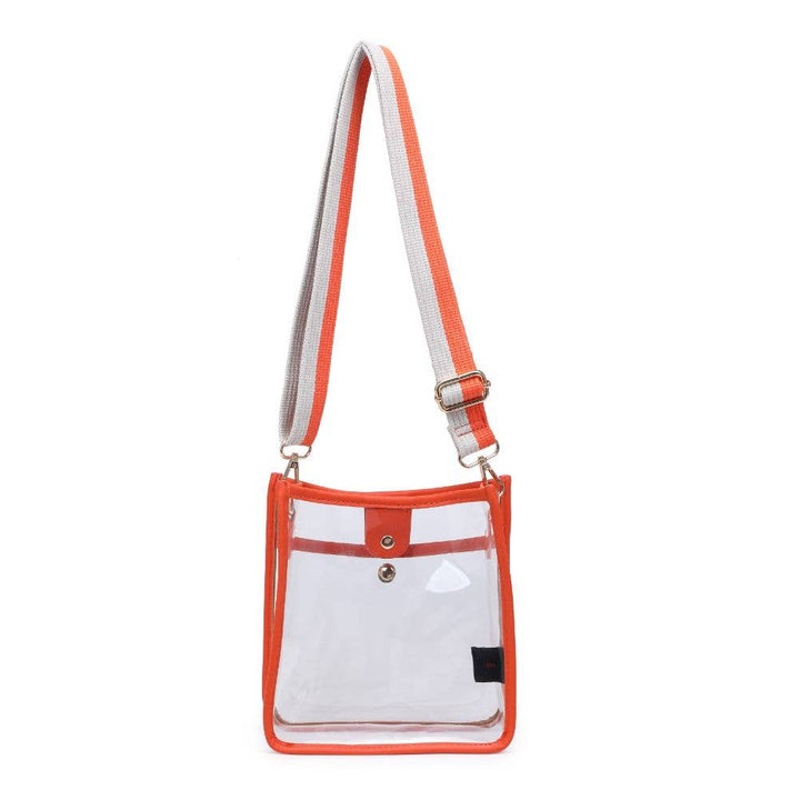 BECKHAM CLEAR STADIUM CROSSBODY - ORANGE