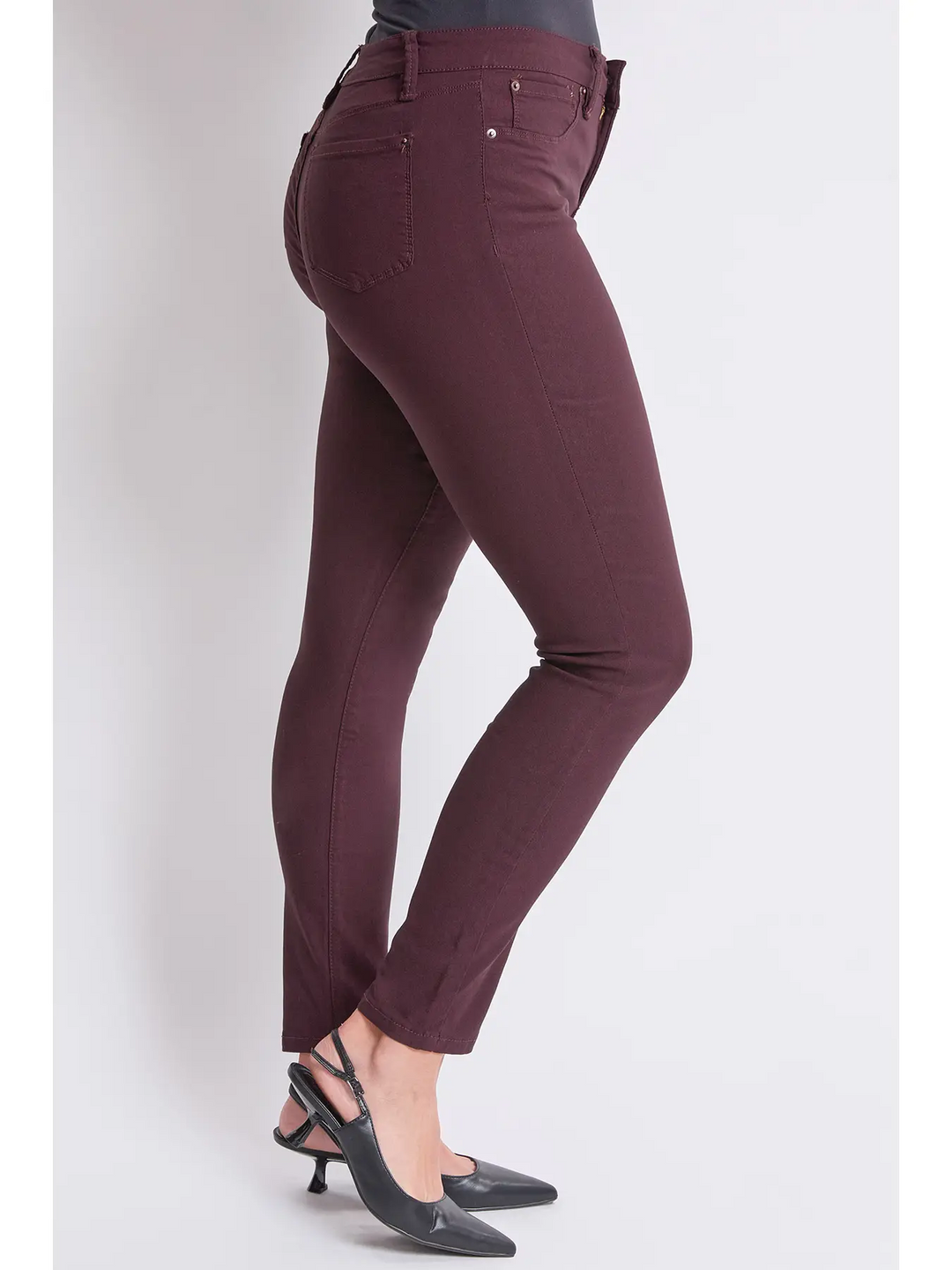 YMI MISSY HYPERSTRETCH SKINNY JEANS - DARK BERRY