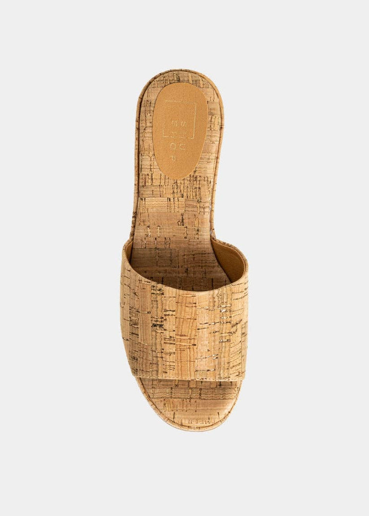 IVY CORK WEDGE SANDAL - NATURAL