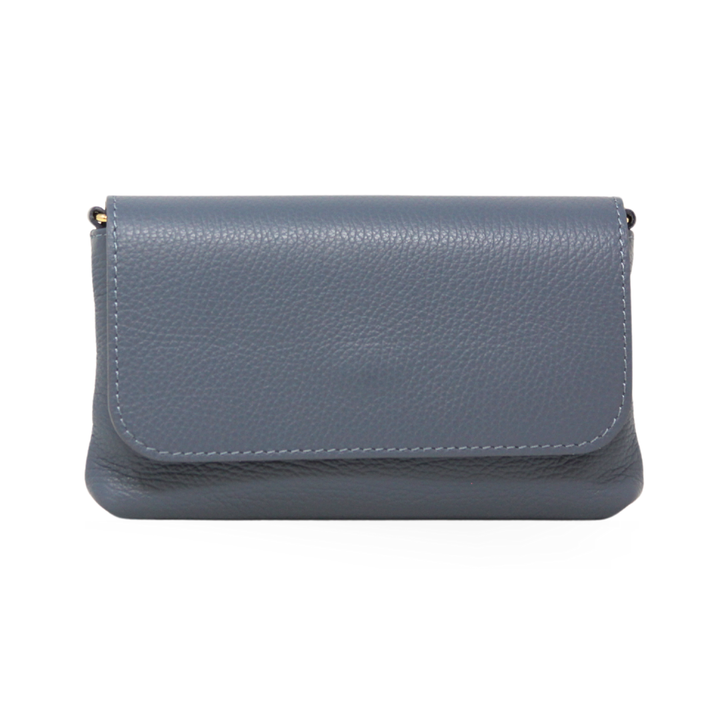GENUINE ITALIAN LEATHER CROSSBODY CLUTCH
