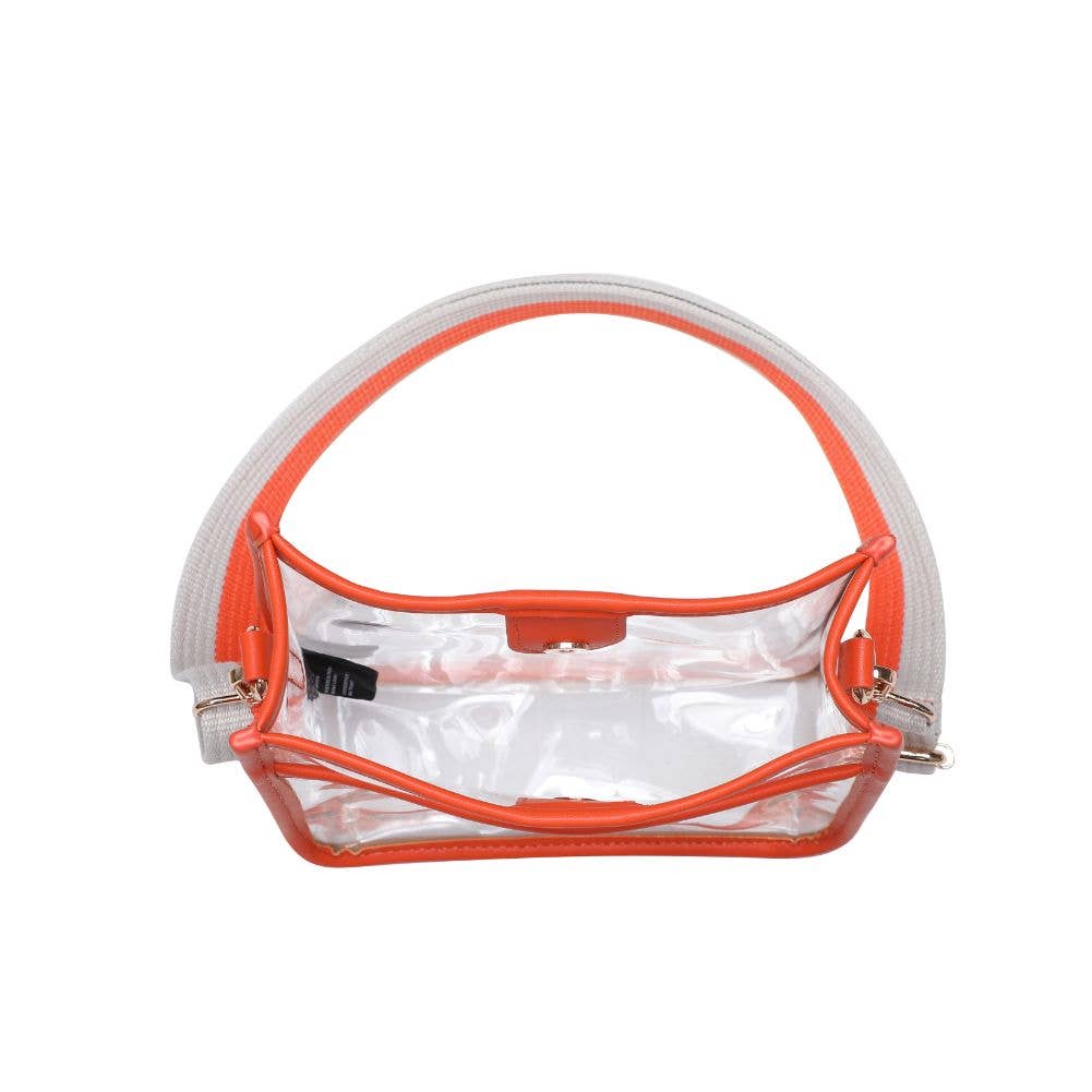 BECKHAM CLEAR STADIUM CROSSBODY - ORANGE