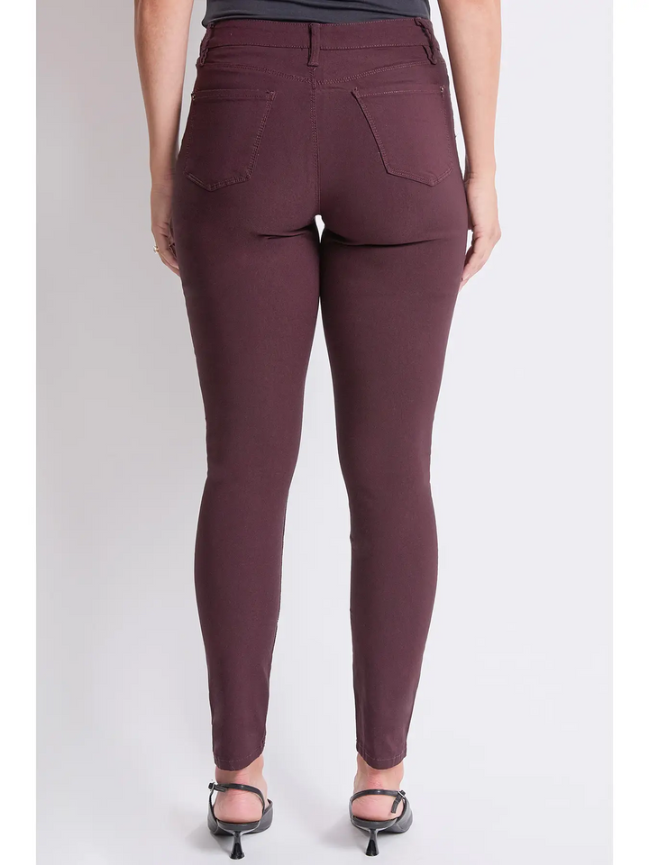 YMI MISSY HYPERSTRETCH SKINNY JEANS - DARK BERRY