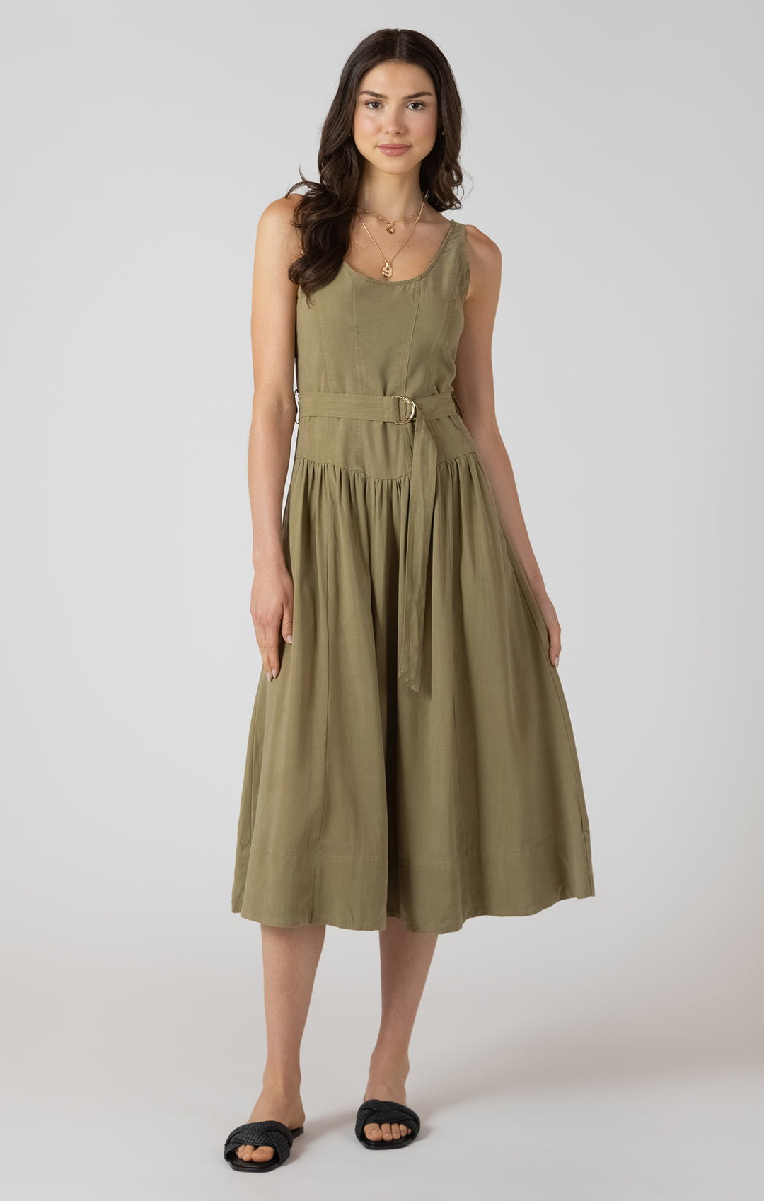 sage green drop waist dress ASOS DESIGN Bridesmaids drop waist tie detail cami midaxi dress in light green