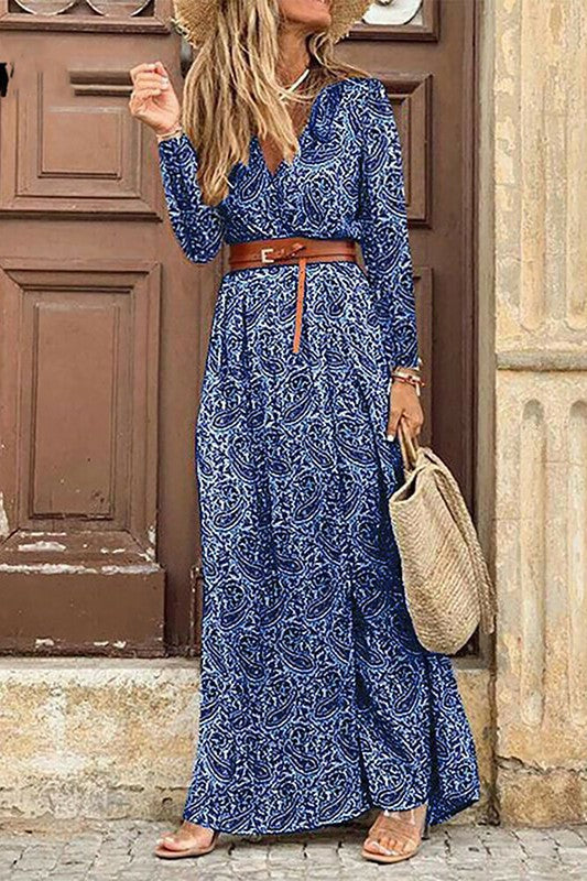 THE PATRICE MAXI DRESS - BLUE