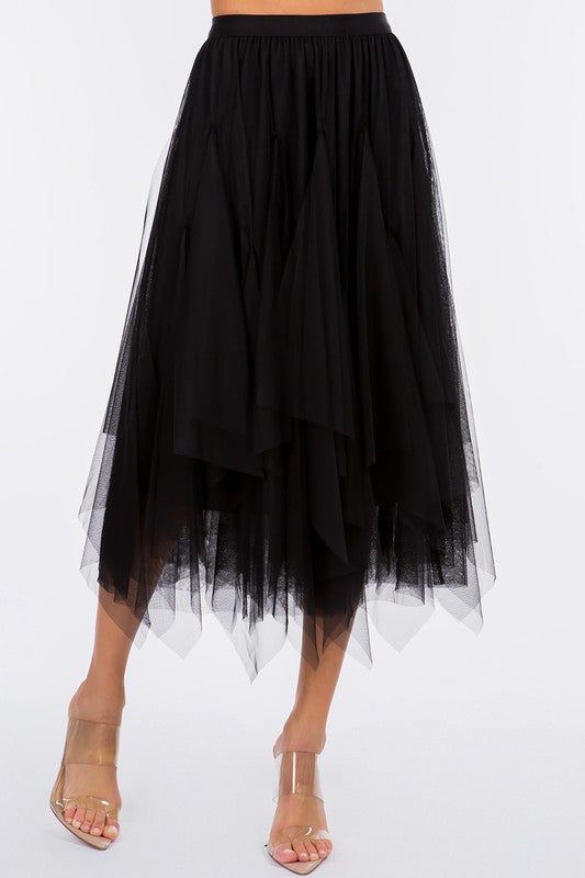 GYPSY TULLE SKIRT - BLACK