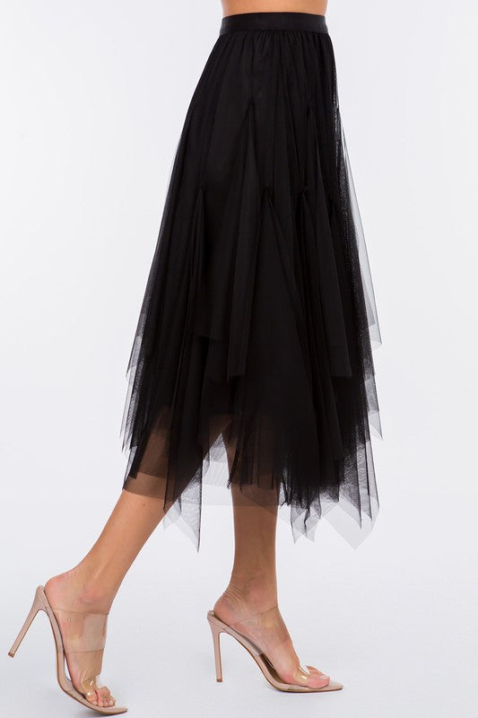 GYPSY TULLE SKIRT - BLACK