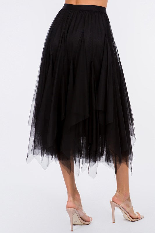 GYPSY TULLE SKIRT - BLACK